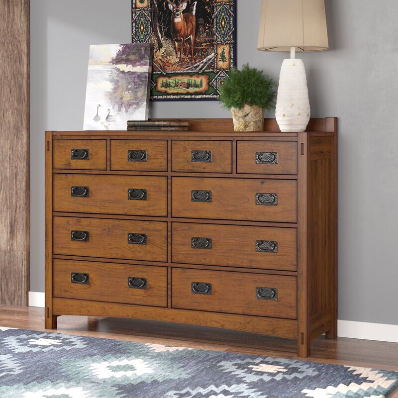 Loon Peak® Castro 10 Drawer Double Dresser & Reviews